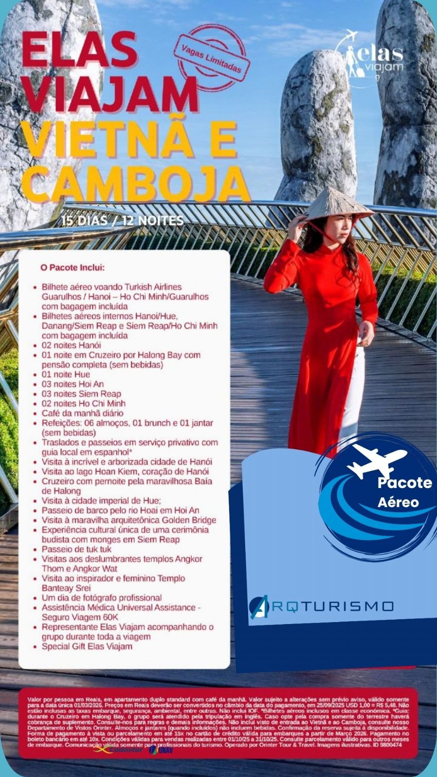 ELAS VIAJAM VIETNÃ E CAMBOJA